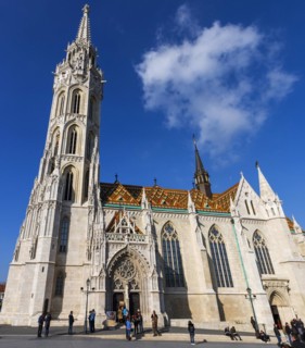 Matthias Church in Fisherman's Bastion, Trinity Square, city trip, church, attraction, building,