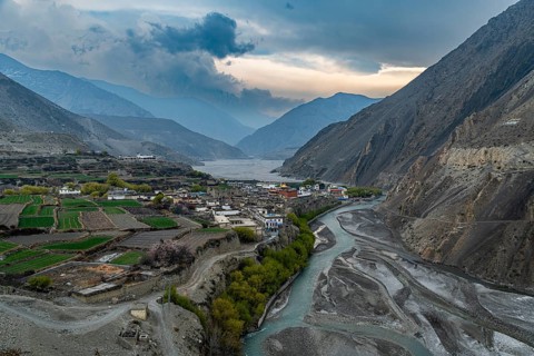 Kagbeni village, Kingdom of Mustang, Nepal, Asia