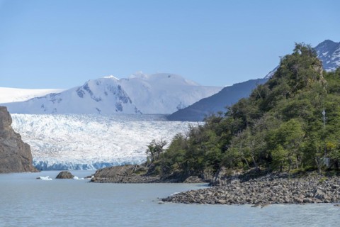 Glacier, Lago Grey, Torres del Paine National Park, Parque Nacional Torres del Paine, Cordillera