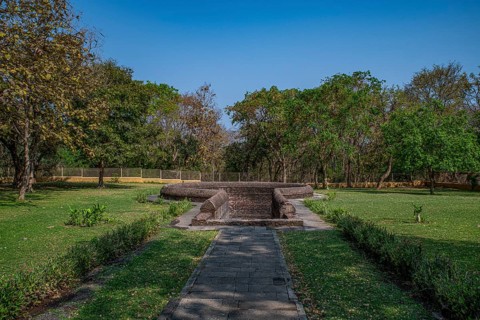 Helical Stepwell, Unesco site Champaner-Pavagadh Archaeological Park, Gujarat, India, Asia