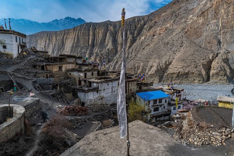 Remote Tetang village, Kingdom of Mustang, Nepal, Asia