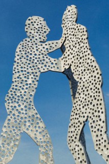Molecule man on the Spree, art, sculpture, monument, river, attraction, sightseeing, capital,