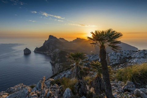 Sunrise, Cape Formentor, Port de Pollenca, Serra de Tramuntana, Majorca, Majorca, Balearic Islands,