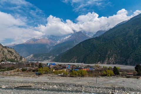 Nilgiri mountain, Jomsom, Nepal, Asia
