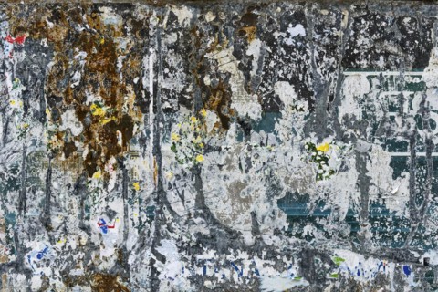Old texture of a billboard, paper, colourful, torn, torn, texture, background, billboard, faded,