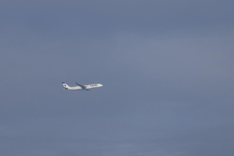 Airbus aircraft of Iran air in flight, London, England, United Kingdom, Europe