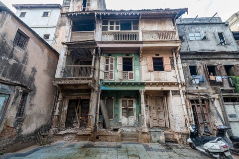 Old town of the Unesco site, Ahmedabad, Gujarat, India, Asia