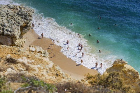 Beach, beach area in the Algarve, summer holiday, weather, sunny, Atlantic, beach, beach holiday,