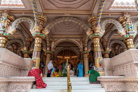 Shree Swaminarayan mandir Kalupur, Unesco site, Ahmedabad, Gujarat, India, Asia
