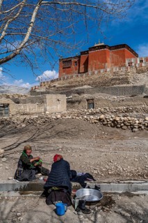 Thubten Shedrup Dhagyeling Monastery, Tsarang, Kingdom of Mustang, Nepal, Asia