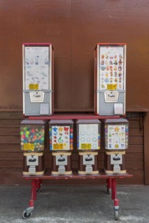 Gumball machine, vending machine, chewing gum, confectionery, childhood, retro, vintage, red, buy,
