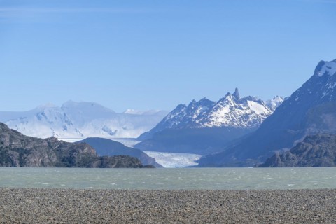 Glacier, Lago Grey, Torres del Paine National Park, Parque Nacional Torres del Paine, Cordillera