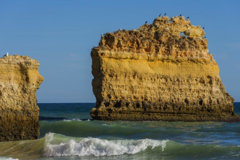 Beach, beach area in the Algarve, summer holiday, weather, sunny, Atlantic, beach, beach holiday,
