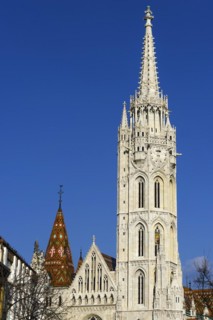 Matthias Church at the Fisherman's Bastion, building, travel, city trip, tourism, overview, Eastern