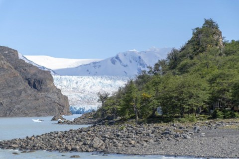 Glacier, Lago Grey, Torres del Paine National Park, Parque Nacional Torres del Paine, Cordillera