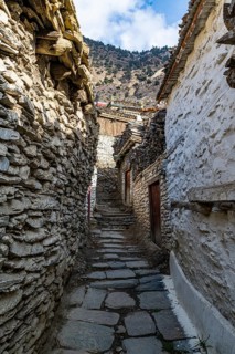Historical village of Marpha, Jomsom, Nepal, Asia