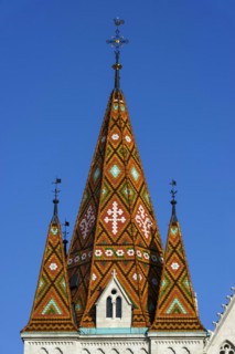 Matthias Church at the Fisherman's Bastion, building, travel, city trip, tourism, overview, Eastern