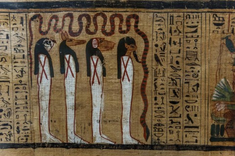 Hieroglyphs on papyrus, message, drawing, Egyptian, kingdom, antiquity, world history, history,