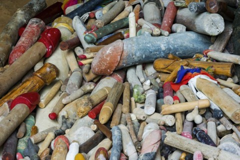 Princess cave at Phra Nang beach near Krabi, fertility, fertility temple, penis, dildo, penis