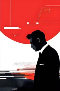 New yorker style editorial illustration minimalist font, AI generated