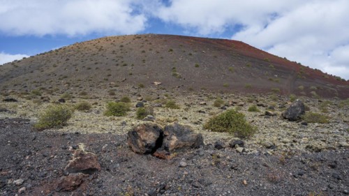 Caldera Colorada, Parque Natural de Los Volcanes, Masdache, Lanzarote, Canary Islands, Spain,