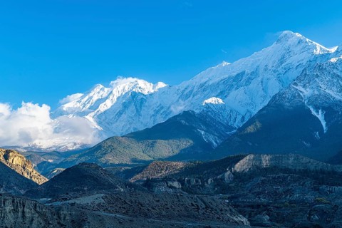 Nilgiri mountain, Jomsom, Nepal, Asia