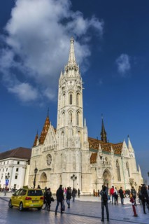 Matthias Church in Fisherman's Bastion, Trinity Square, city trip, church, attraction, building,