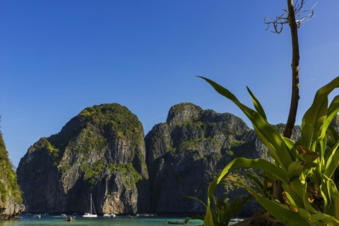 Maya Bay on Ko Phi Phi Don, beach, holiday, beach holiday, holiday paradise, paradise, tourism,