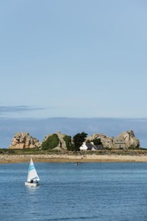 House between rocks, Castel Meur, La Gouffre, Plougrescant, Cote de Granit Rose, Cotes d'Armor,