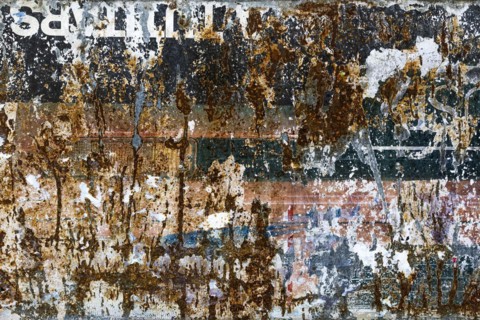 Old texture of a billboard, paper, colourful, torn, torn, texture, background, billboard, faded,