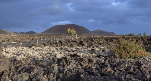 Caldera Colorada, Parque Natural de Los Volcanes, Masdache, Lanzarote, Canary Islands, Spain,