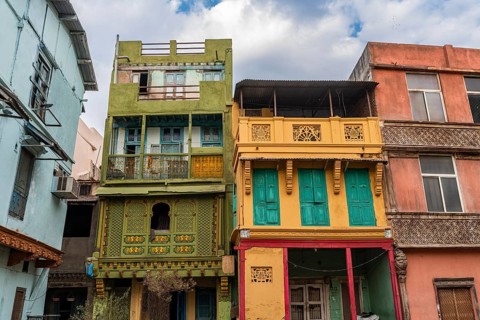 Old town of the Unesco site, Ahmedabad, Gujarat, India, Asia