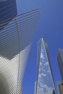 Wing of the Oculus Building, World Trade Center Station, Transportation Hub, skyscrapers World