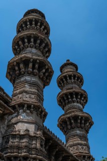 Sidi Bashir Masjid, The Shaking Minarets, Unesco site, Ahmedabad, Gujarat, India, Asia