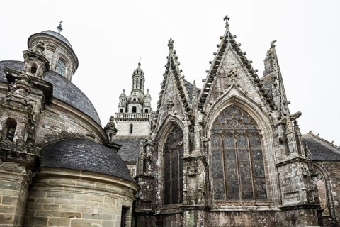 Calvary Church of Saint-Germain, Pleyben, Departement Finistere, Brittany, France, Europe