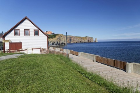 Architecture, historic building, Perce, Gaspesie, Province of Quebec, Canada, North America -,