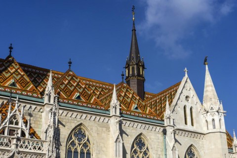 Matthias Church in Fishermen's Bastion, Trinity Square, city trip, church, attraction, building,