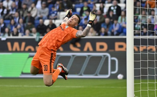 Goalkeeper Michael Zetterer SV Werder Bremen SVW (30), action, PreZero Arena, Sinsheim,