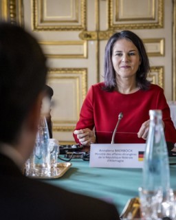 Annalena Baerbock (Alliance 90/The Greens), Federal Foreign Minister, photographed during her visit