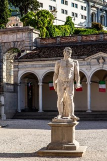 Statue of Cacus, Loggia di San Giovanni in Piazza della Liberta, Udine, most important historical
