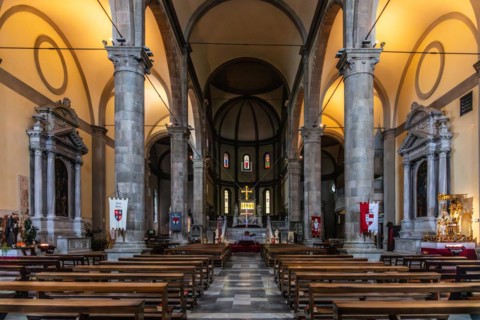 Nave, Cathedral of Santa Maria Assunta, 14th century, Cividale del Friuli, city with historical