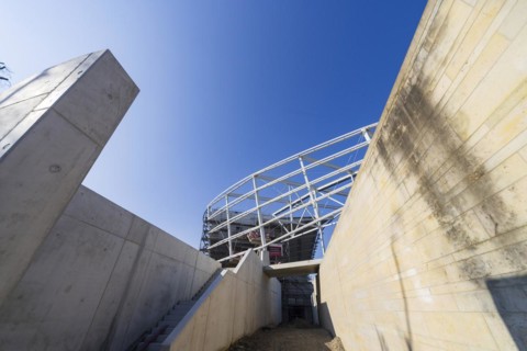 The Heinz Steyer Stadium is a football stadium with athletics facilities in the Friedrichstadt