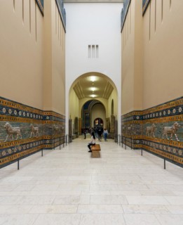 Entrance to the Ishtar Gate of Babylon, Pergamon Museum, Berlin, Germany, Europe