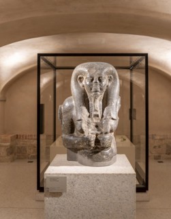 Upper part of the statue of a Nile god, Egyptian and New Museum, Museum Island, Berlin, Germany,
