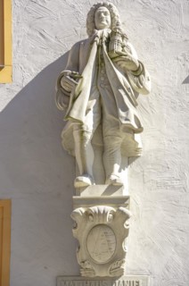 Matthaeus Daniel Poeppelmann in Dresden, monument to the master builder of the Zwinger at his home