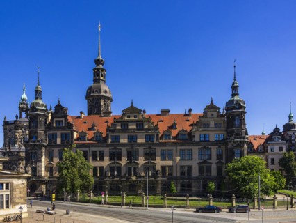 Building complex of the Dresden Residential Palace, which also houses the world-famous Green Vault,