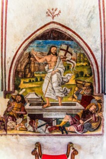 Frescoes, Duomo di San Marco, old town centre with magnificent aristocratic palaces and