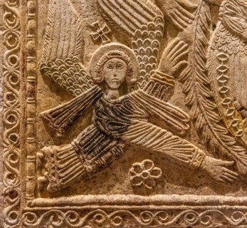 Ratchis Altar with angels, 8th century, Museo Cristiano with masterpieces of Lombard sculpture,