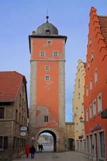 Klingentorturm built in 1525, gate tower, town gate, gate, Ochsenfurt, Lower Franconia, Franconia,