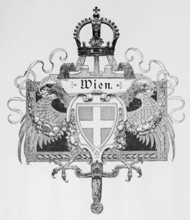 Vienna, emblem, symbol, imperial crown, eagle, sword, ornamentation, Austria, historical